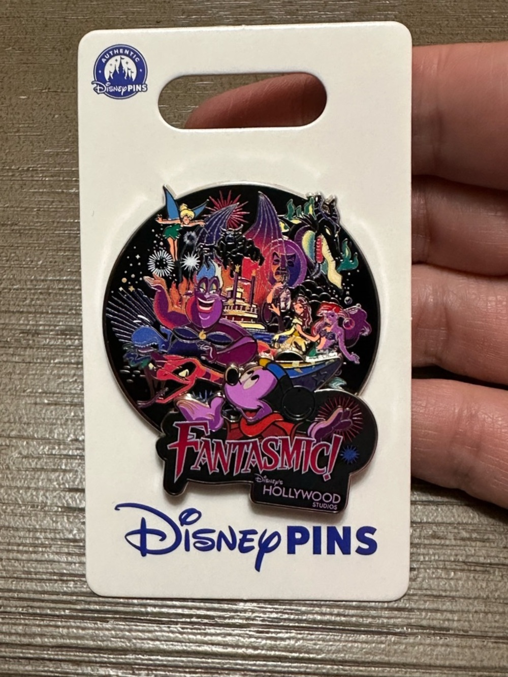 Disney Parks Hollywood Studios Fantasmic Sorcerer Mickey Ursula OE Pin